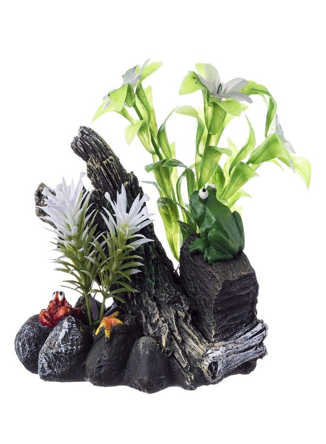 GloFish Driftwood Ornament, Large Detailed Aquarium Décor, Changes Color Under Blue and Black LEDs - Image 1